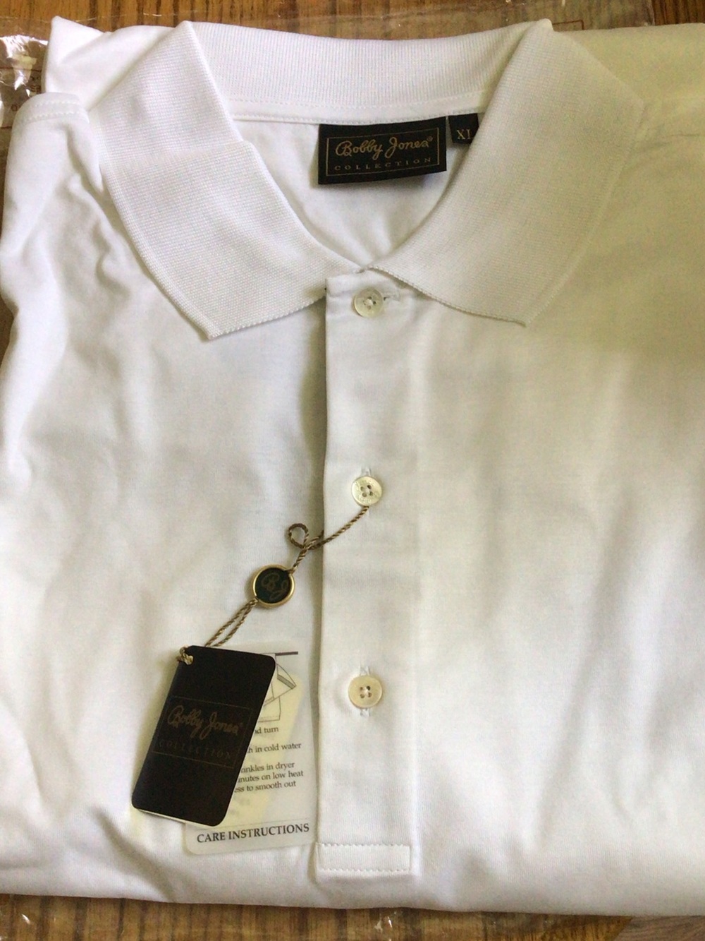 Bobby Jones White Men's Golf Polo Shirt Made in Italy XL